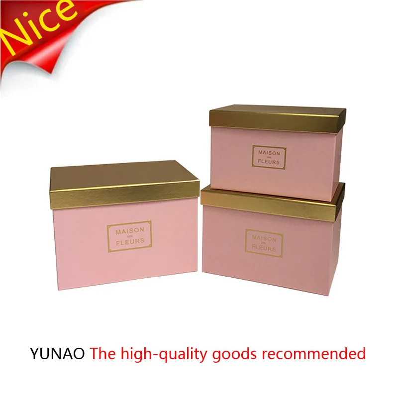 3 шт./компл. квадратная Цветочная коробка Золотое мыло в подарочной коробке Роза