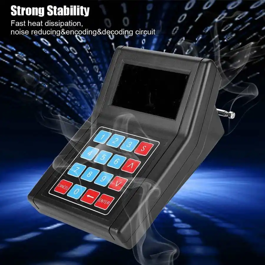 Wireless Calling Pagers System 30 Receivers 1 Transmitter Restaurant Table Queuing Guest Paging For Church shop | Компьютеры и офис