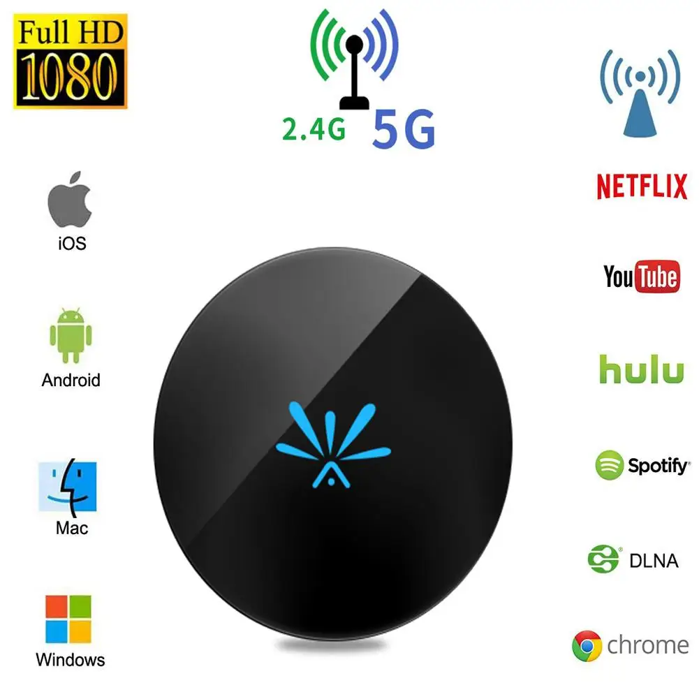 G6 беспроводной HDMI Wi-Fi дисплей ключ черный экран многомодовый выбор 2 4G и диапазона