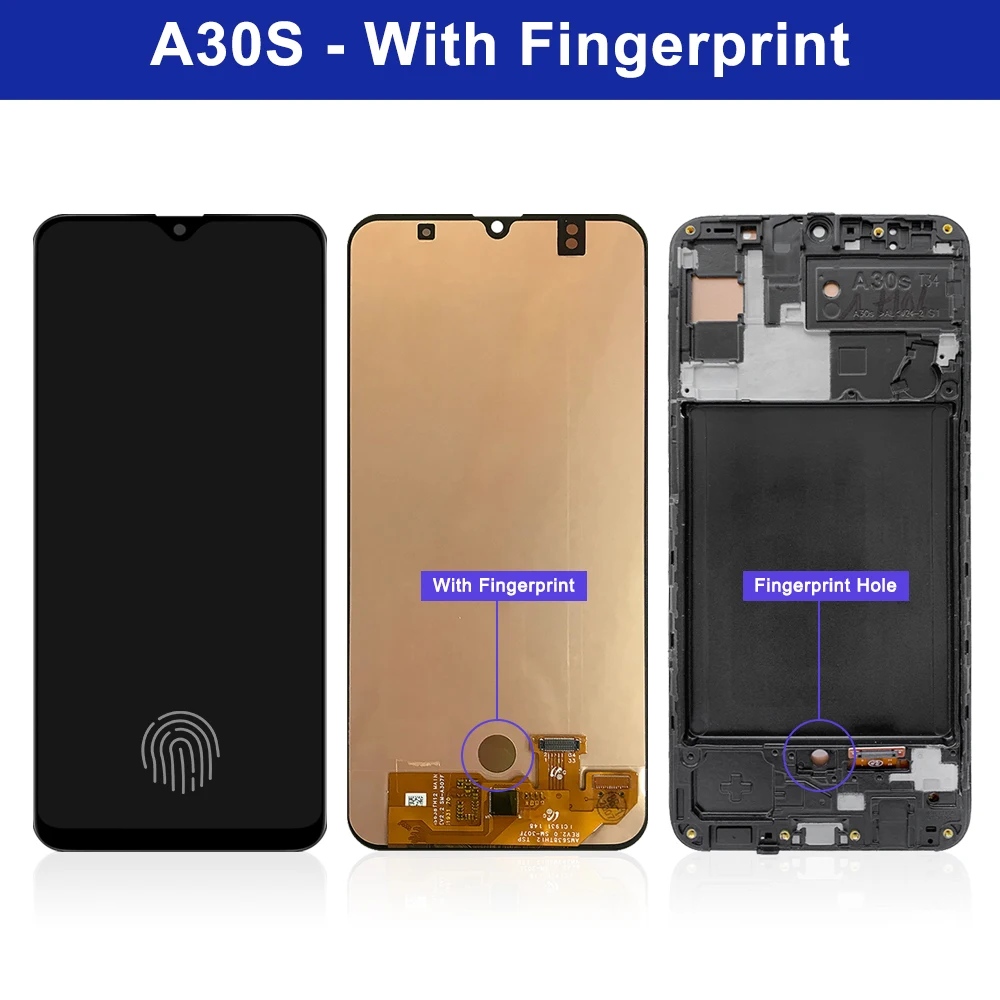 Экран A30S для Samsung Galaxy ЖК-дисплей сенсорный экран дигитайзер Запчасти с