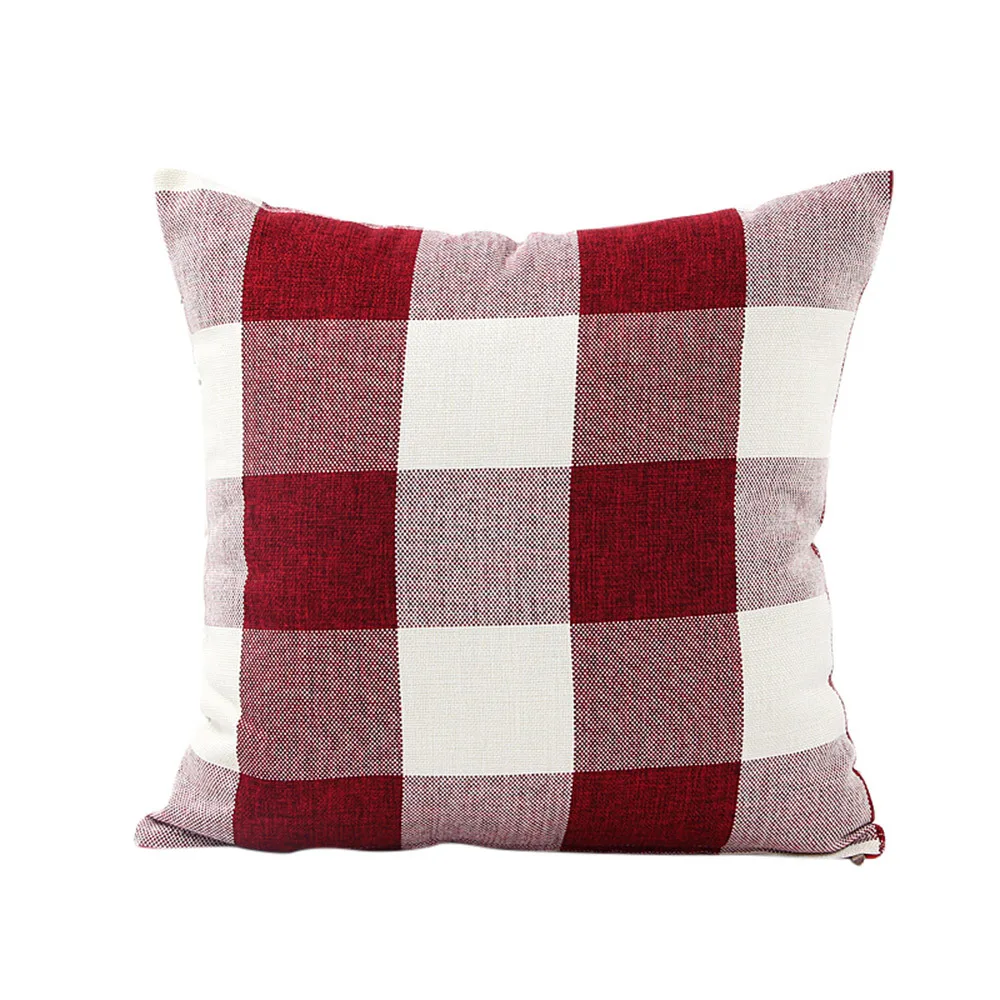 

45x45cm pillowcase Classic Plaids Cushion cover Soft large Size Decorative Square Pillow Dobby Throw Waist