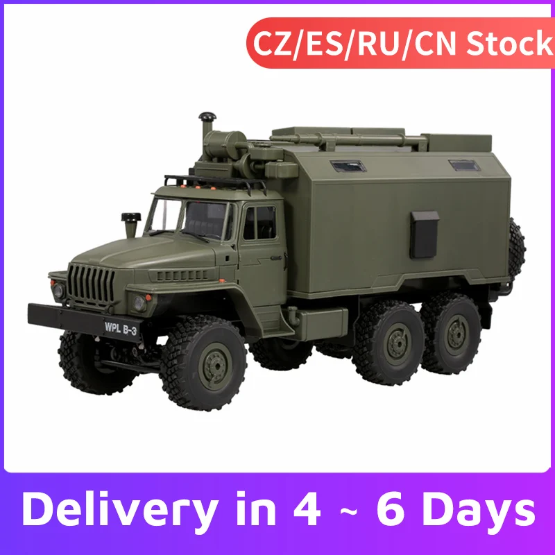 WPL B36 масштаб 1:16 RC военный командный Автомобиль 2 4G 6WD армейские автомобили подарок
