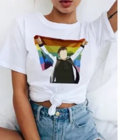 1 шт. Лидер продаж поцелуй кого вы хотите сторонники лесбиянок футболка для