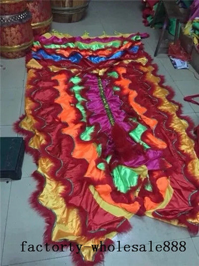 2020 костюм талисмана для танца льва Китайская народная шерсть Южная (просто плащ)