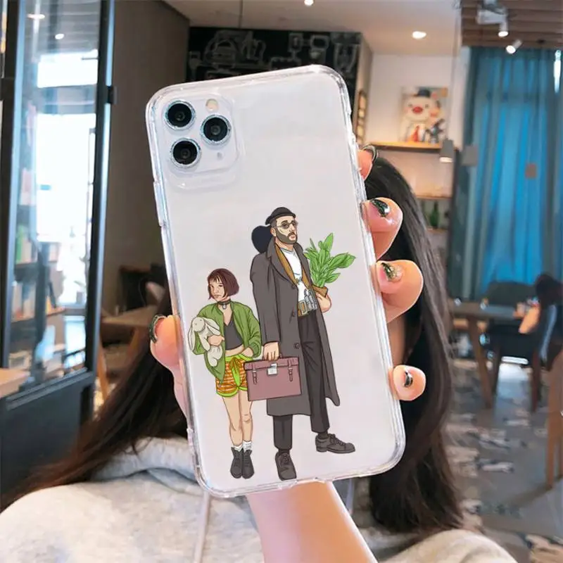 

Leon America movie Phone Case Transparent for iPhone 6 7 8 11 12 s mini pro X XS XR MAX Plus