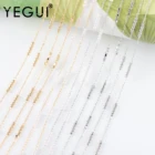 Цепочка YEGUI C247 с покрытием из 18-каратного золота, металлическая медная, с родиевым покрытием, пластиковый жемчуг, подвеска, браслет сделай сам, ожерелье, ювелирное изделие, 1 млот