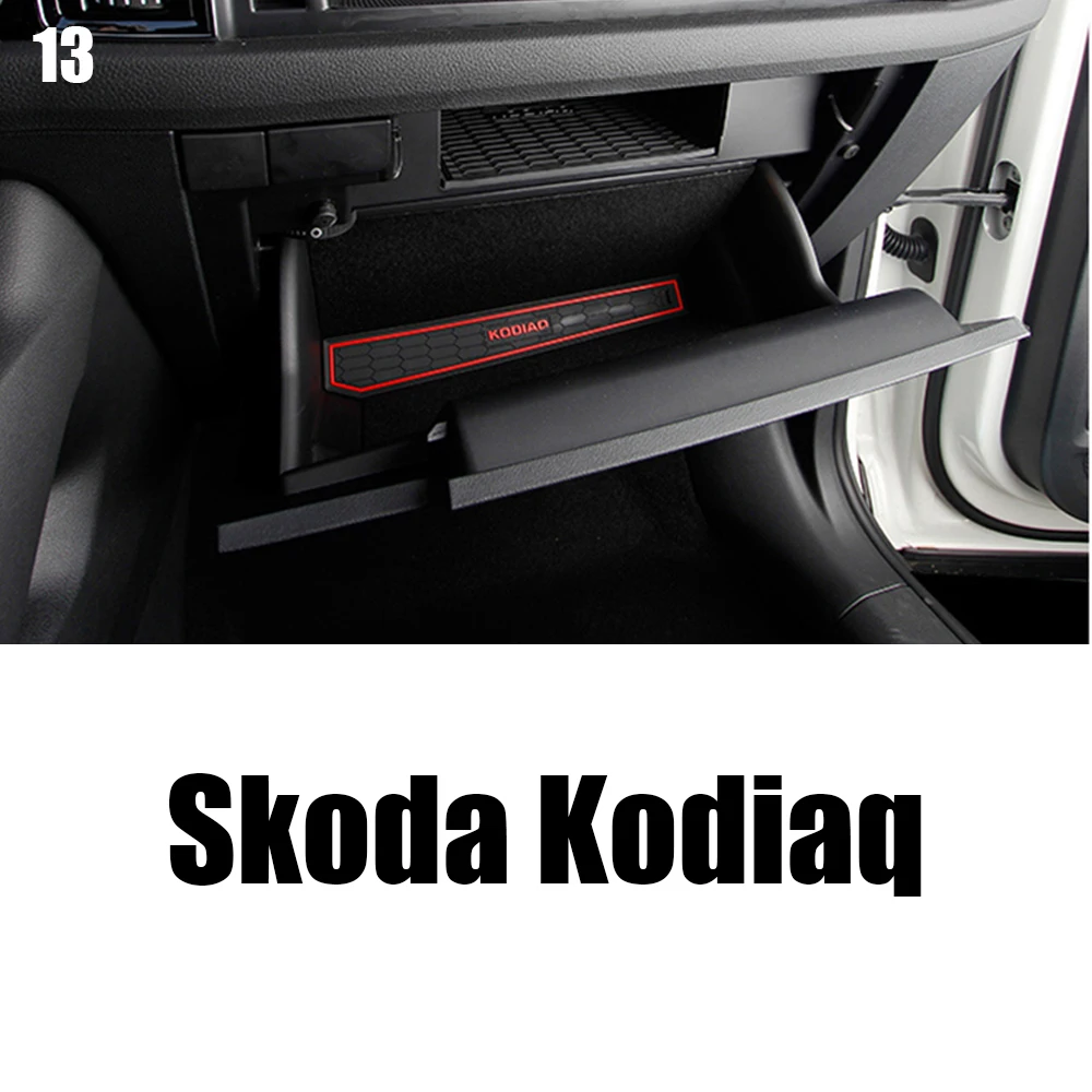 Подлокотник с пазом для автомобильных карманов Skoda Kodiaq 2017 2018 2019 Нескользящий