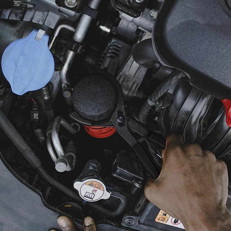 

2Pcs Universal Oil Filter Wrench Set a 10-Inch Long Handle Grip Pliers with a 3 Jaw 2 Way Adjustable Oil Filter Wrench