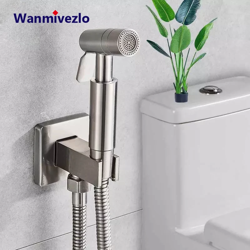 Матовый никелевый смеситель для биде ручной Душ раковины в ванной комнате спрей