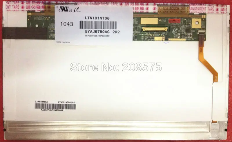 Бесплатная доставка LTN101NT06 B101AW03 LTN101NT07 LP101WSA TLA1 LTN101TN02 N101L6 L02 M101NWT2 Новый светодиодный