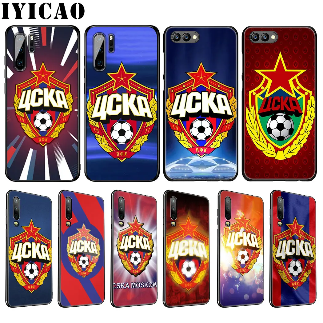 Мягкий чехол IYICAO PFC CSKA для Huawei P30 P20 Pro P10 P8 P9 Lite Mini 2017 P Smart Z Plus 2019|Бамперы| |