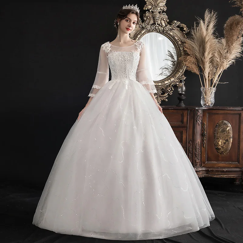 Vestido коктейльное платье 2020 новые слова в плечах рукав Корейская Невеста брак