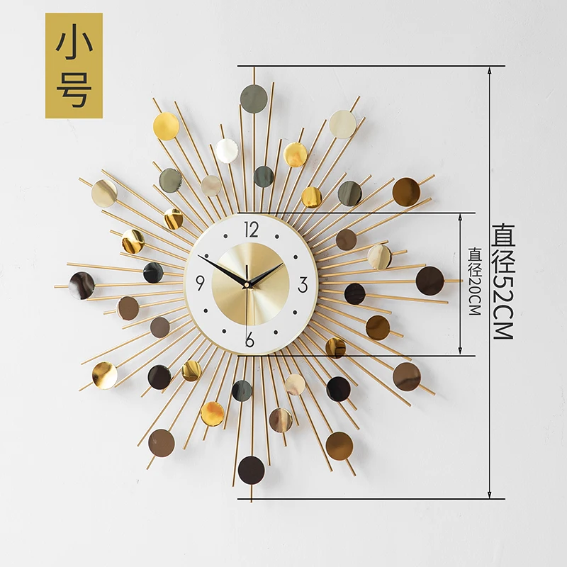 

Art Large Wall Clock Creative Nordic Silent Nordic Luxury Wall Clock Mechanism Living Room Reloj De Pared Home Decoration DG50WC