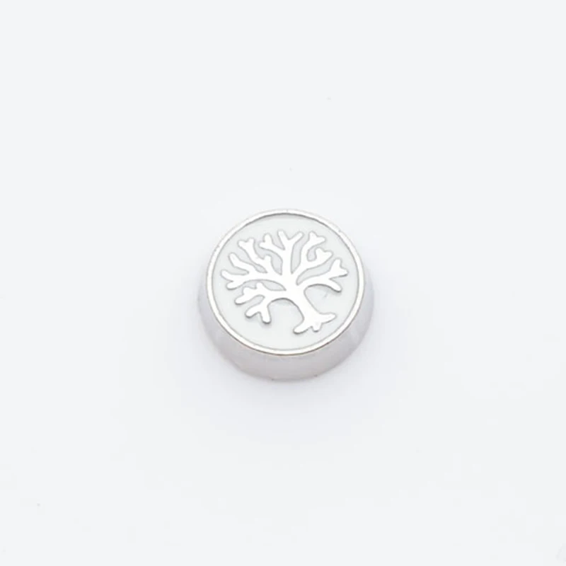 Белое дерево жизни Плавающие Подвески подходят для плавающих амулетов FC0090|charm