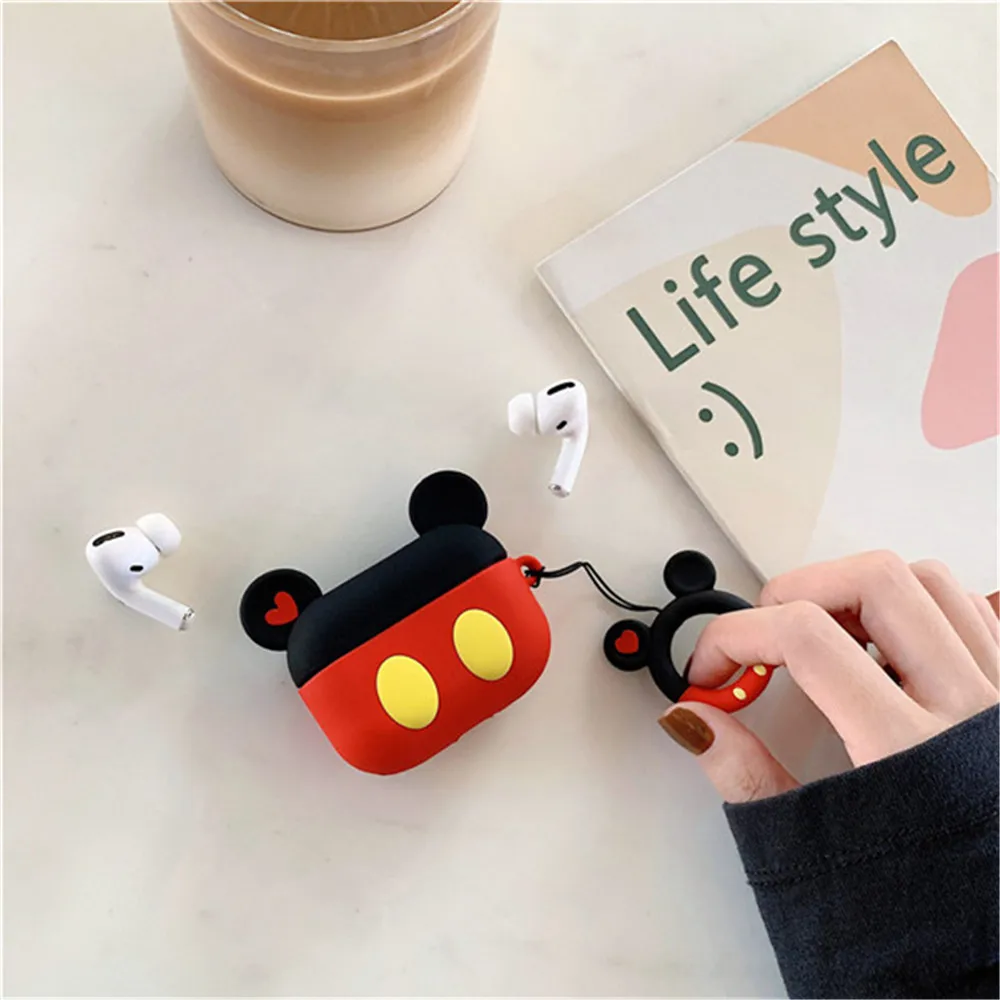 Мягкий силиконовый чехол с милым рисунком Минни для Apple Airpods Pro Чехол беспроводные Bluetooth игрушечные наушники Story Air pod 3 Чехол