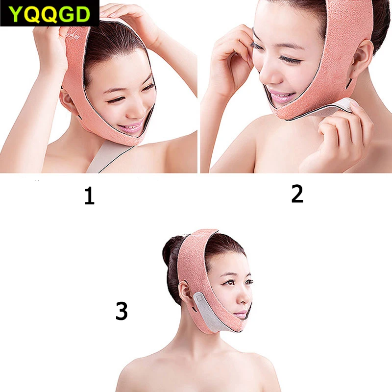 1 шт. Портативный Массаж подтяжка лица Пояс эластичный против морщин Facail для