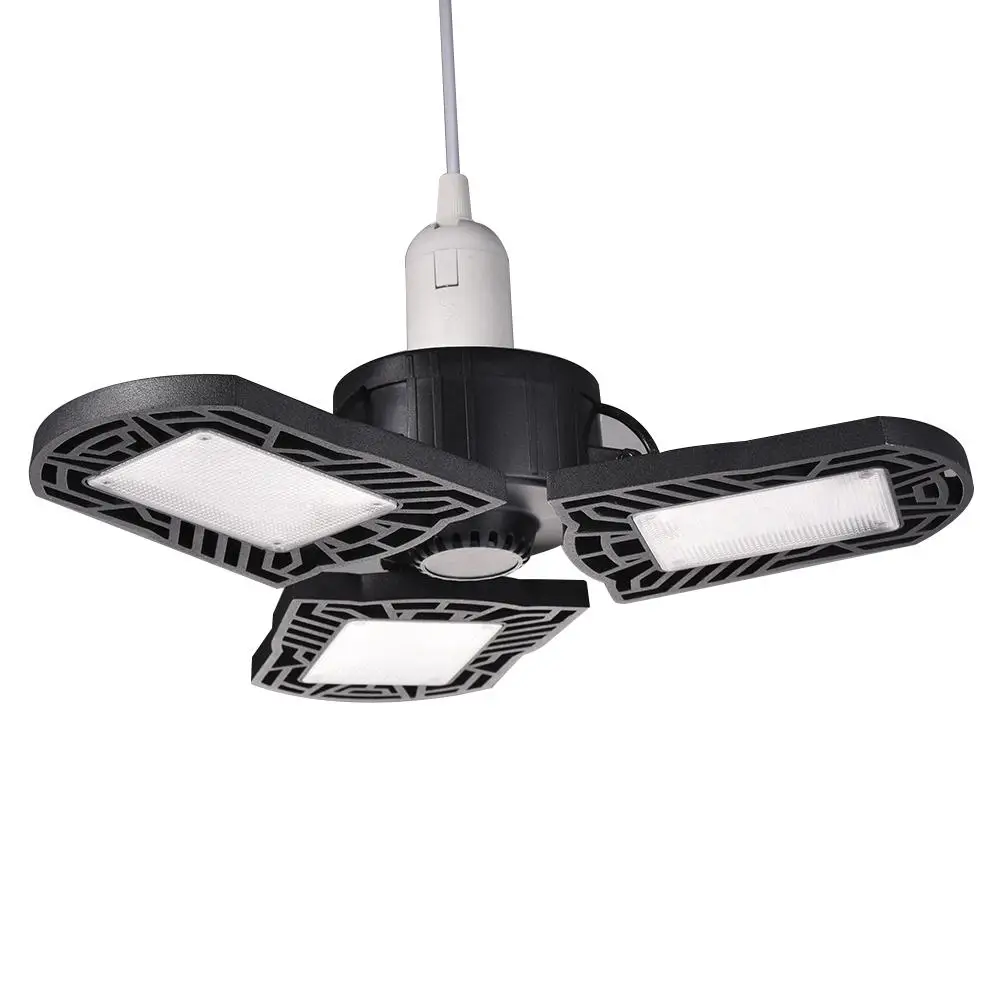 

100W Deformable LED Garage Light High Bay Light Waterproof E27/ E26 Ceiling Light Factory Workshop Industrial Light 85-265v