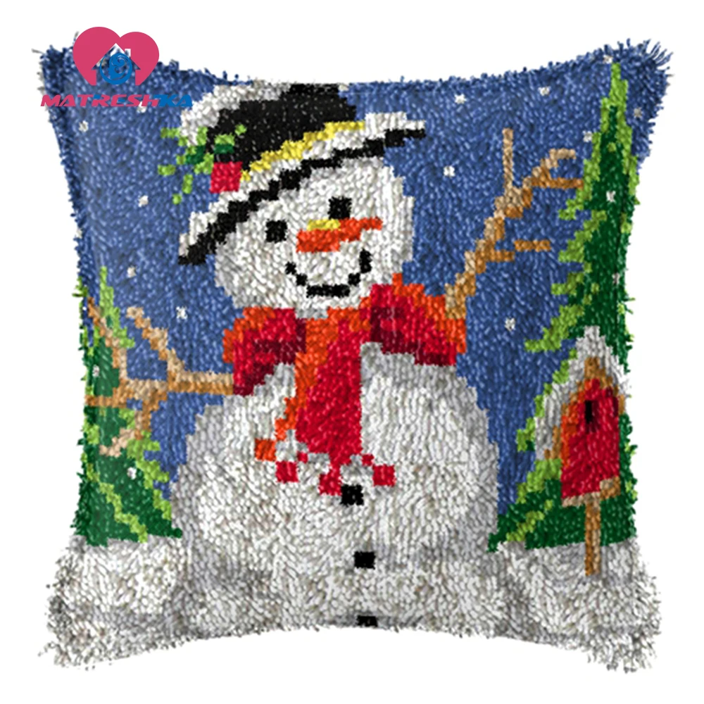Рождество Gfit Вышивка Подушка крюк с защелкой ковер комплекты diy ковры вышивка