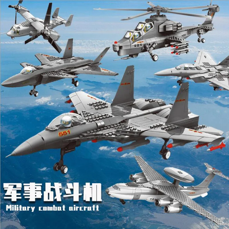 WW2 военный самолет создатель строительные блоки Совместимые современные