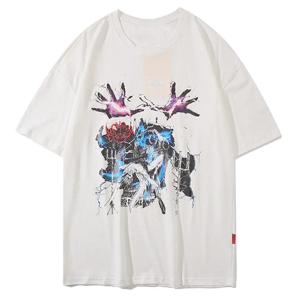 Футболка мужская с коротким рукавом Повседневная Свободная рубашка в стиле