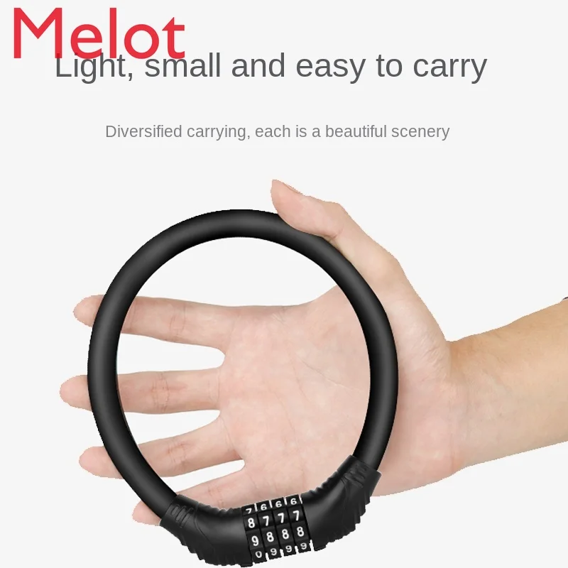 

Bicycle Lock Anti-Theft Password Lock Portable Lock Mountain Bicycle Anti-Theft Lock Car Lock Fixed Electromobile Lock Bicycle