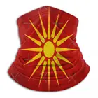 Балаклава с национальным флагом Македонии, маска, шарф, бандана, охотничий зимний военный платок, шарф для женщин