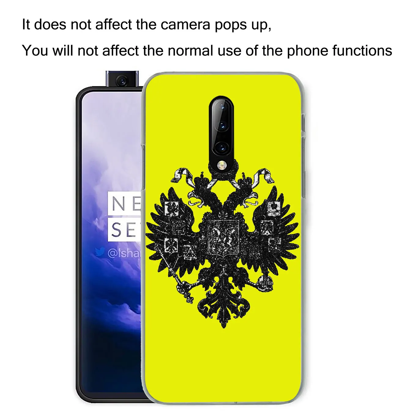 Новый листинг Русский Флаг Жесткий пластиковый Чехол для сотового телефона Oneplus 7