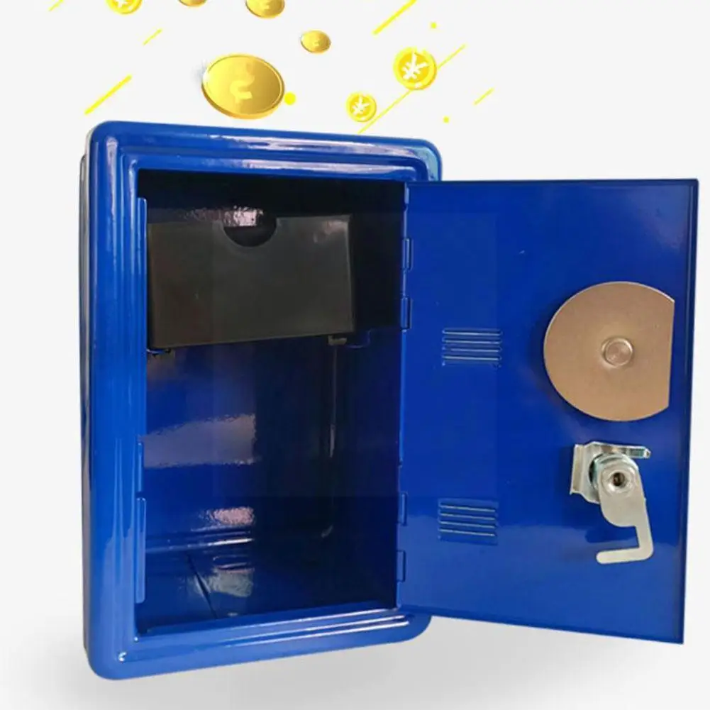 

Kids Money Banks Mini Money Box Gift Safe Password Storage Metal Bedroom Home With Money Box Ornament Locker H2w7