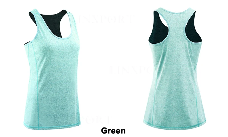 Green 2 Женские спортивные топы, рубашка без рукавов для занятий йогой, упражнений, тренировок, спортивные футболки, женские майки для бега, сексуальная одежда для спортзала, трико для бега - Цвет: Green 2