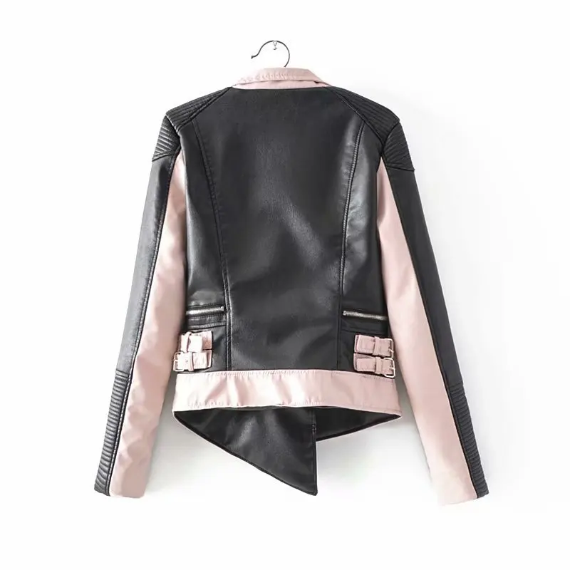 Женская одежда из ПУ кожи DEAT нестандартный короткий локомотив цвета новая модель