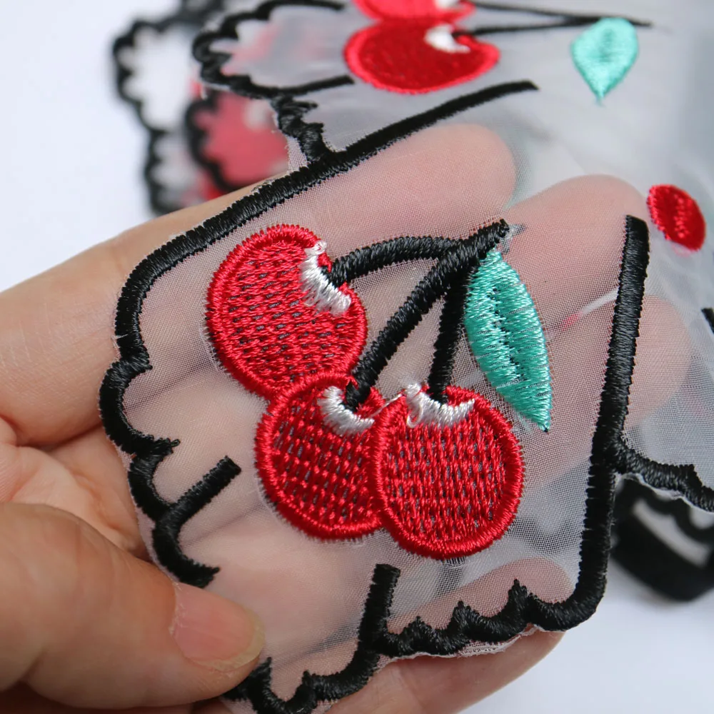 Модные вышитые нашивки из органзы на воротник для одежды сделай сам ретро