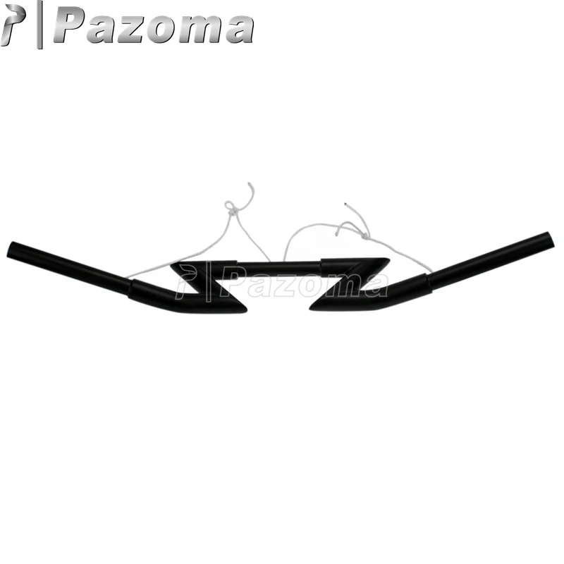 Матовый черный мотоцикл " Crazy Z бары измельчитель Clubman руль для Harley Honda Kawasaki Suzuki Yamaha Ducati KTM рукоятка