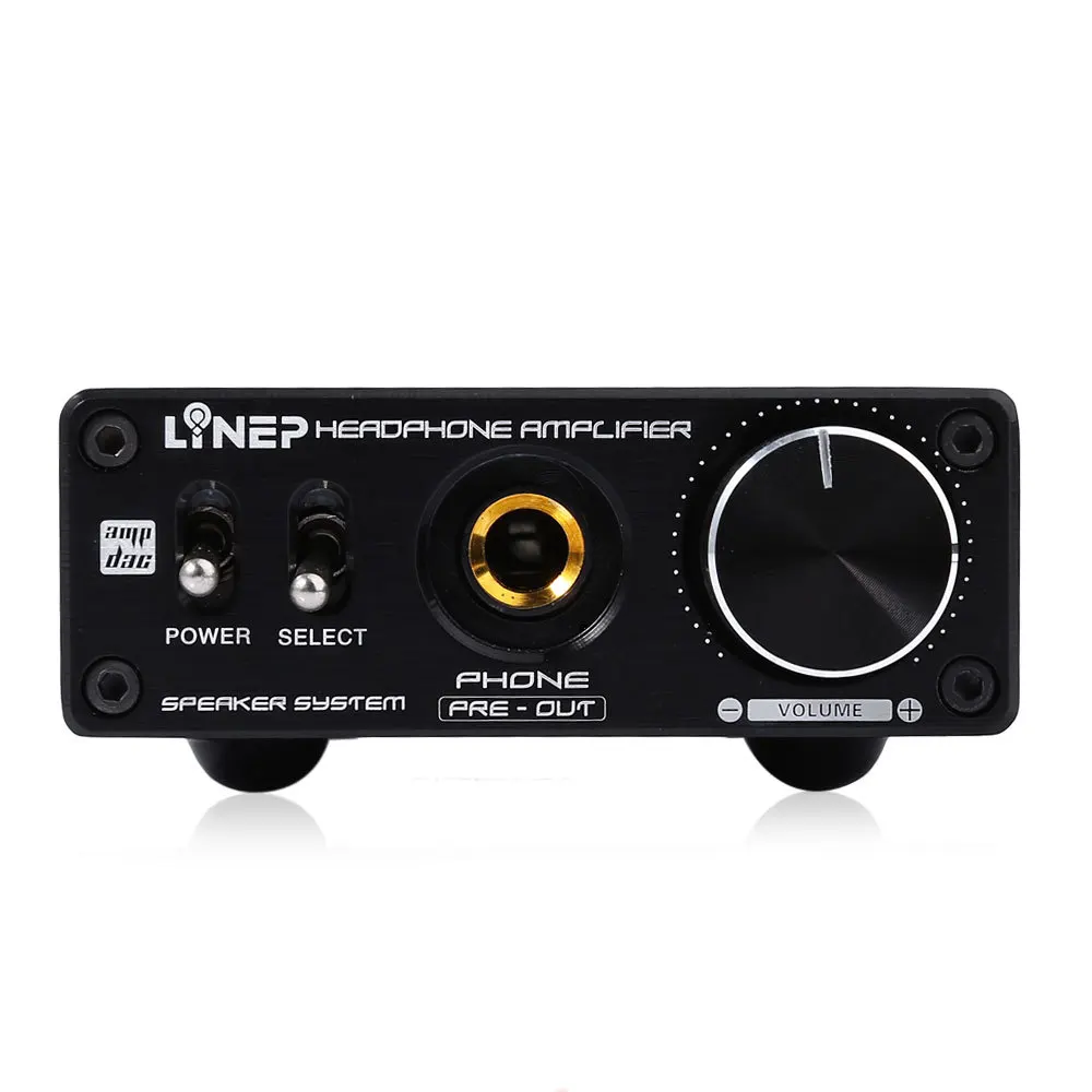 

LINEP-A929A class portable high impedance headphone amplifier supports 600 ohm aluminum material black