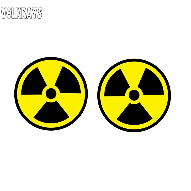 Модные автомобильные наклейки Volkrays 2 шт. стильные аксессуары с излучением
