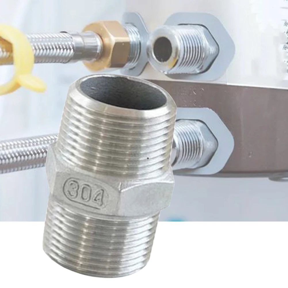 

Durable Accessories Pipe Fitting Mini Replacement Adapter Connector Thread Water Male Hex Nipple Stainless Steel Parts