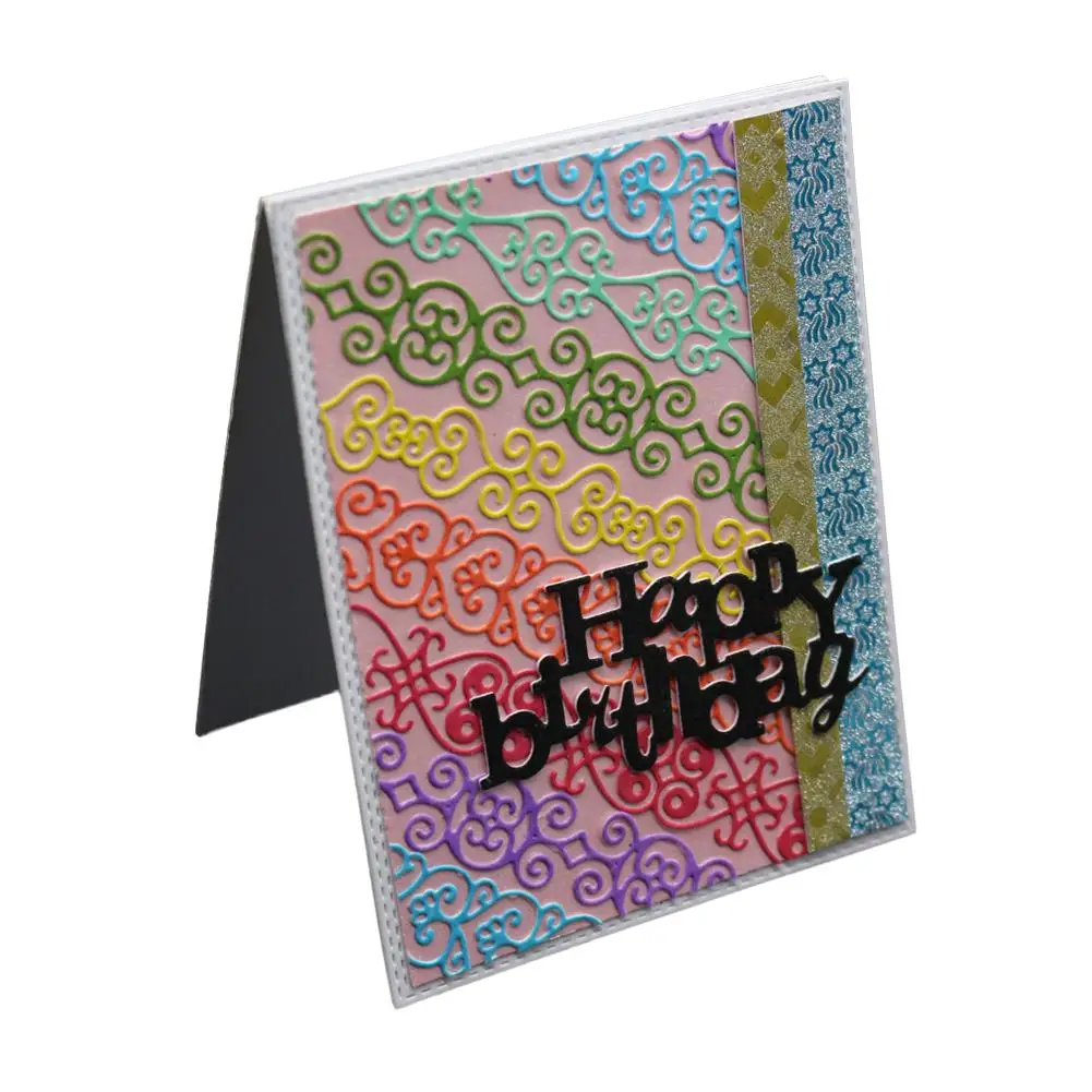 HiMISS четыре шнурка режущие штампы трафарет металлическая форма шаблон для DIY