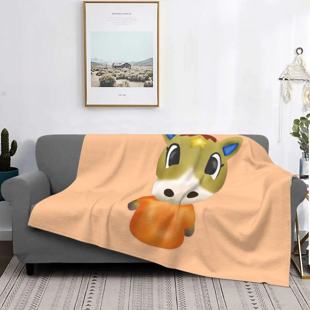 

Animal Crossing Winnie Blanket Horizons Plush Warm UltraSoft Flannel Throw Blanket For Bedding BedSheet Velvet Office Decor