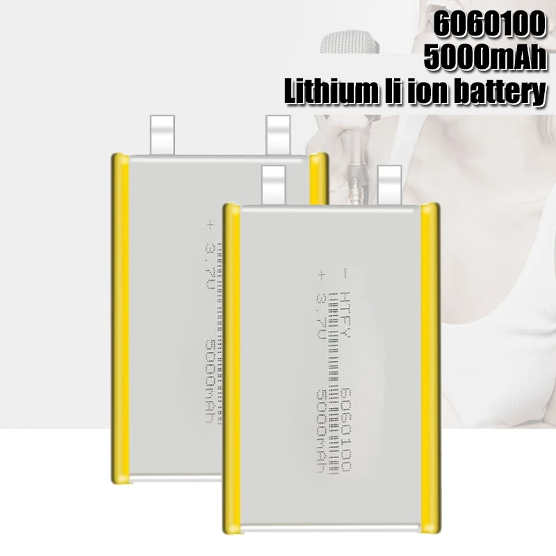 

3.7V 5000mAh 6060100 Polymer Lithium LiPo Rechargeable Battery For GPS PSP DVD PAD Tachograph power bank Speaker Searchlight