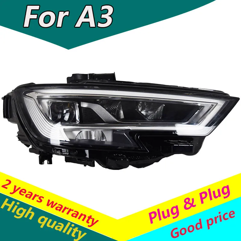 

Car Styling for 2017- 2019 A3 all led Headlights original oem version led headlamp LED DRL Lens Double Beam Car Accessories