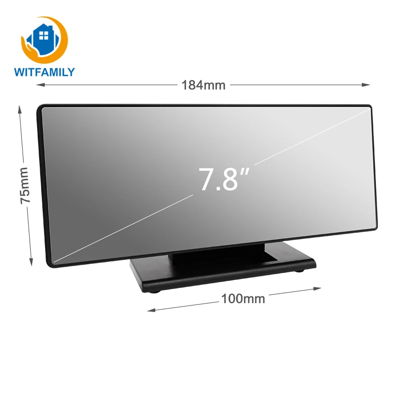 Цифровая оригинальная Ночная подсветка Большой Будильник USB зеркальные часы