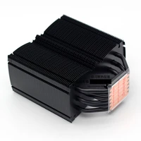 koolason 650g black 6 copper heat pipe desktop pc cpu fanless radiator silent mute for intel amd can installed 12cm fan