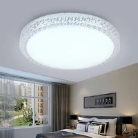 crystal led ceiling lights 12w 18w 24w 48w highlight modern round surface chandelier ac 220v for kitchen bedroom bathroom lamps