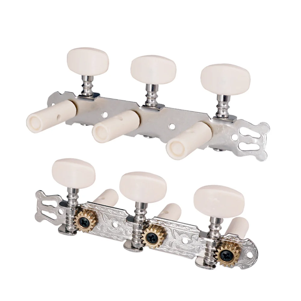 

1 Pair Silver Guitar Tuning Pegs Classical Guitar String Tuning Tuners Machine Heads