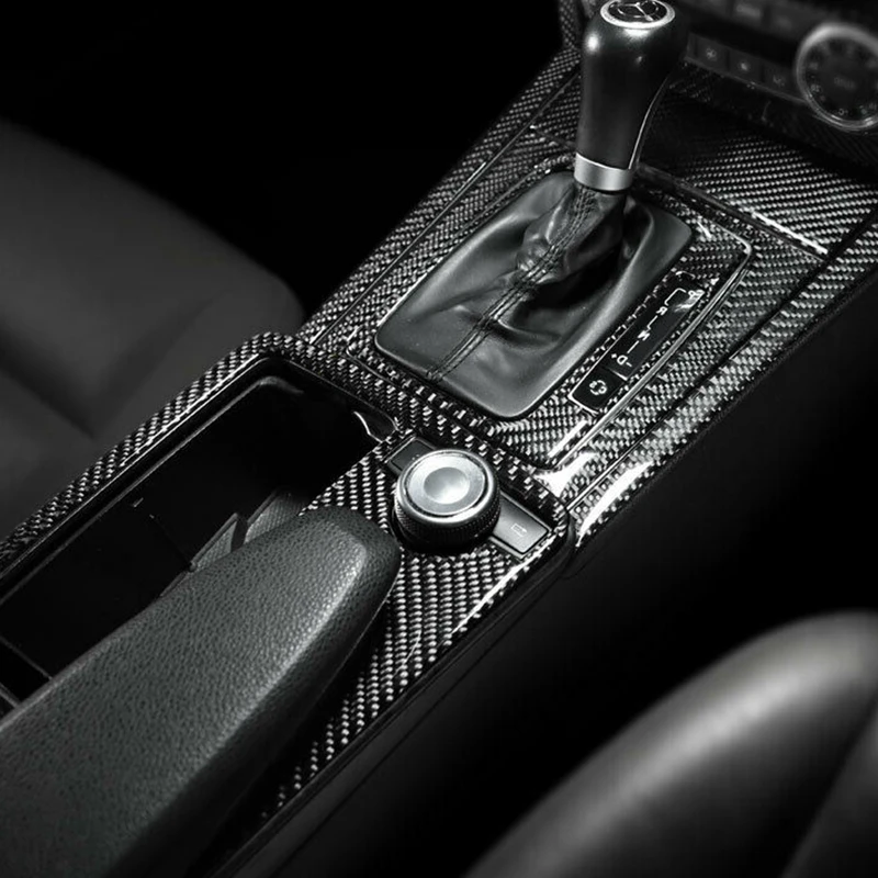 

Carbon Fiber Interior Central Control Panel Trim Cover for Mercedes C Class W204 2007-2013