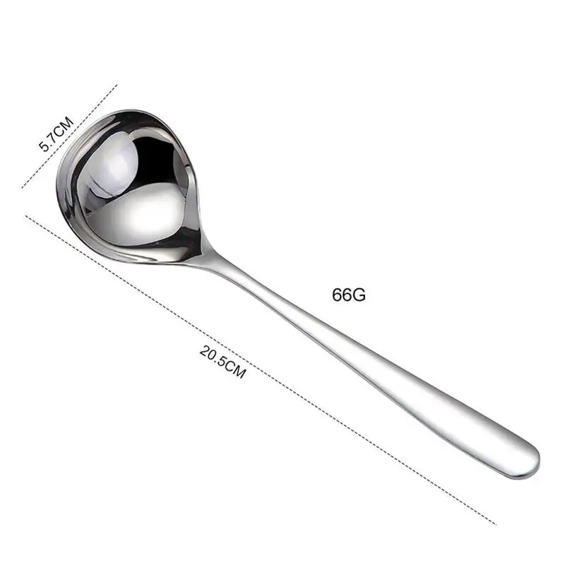 

1 Pcs Steel Spoon Family Soup Spoon Steel Kitchen Cooking Spoon