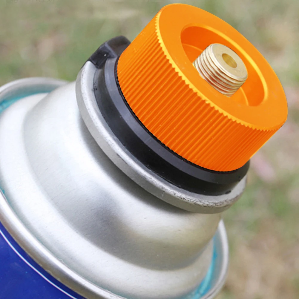 

Outdoor Camping Hiking Equipment Aluminum Stove Conversion Head For Split Gas Furnace Connector To Screw Gas Cartridge Valve