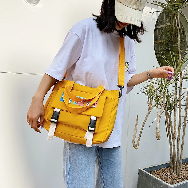 Сумки через плечо для женщин новинка 2020 модные вместительные холщовые сумки на с