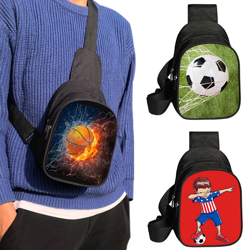 

Нагрудная сумка с принтом для футбола/футбола, модные сумки через плечо, дорожная сумка для отдыха, спортивные уличные сумки-мессенджеры