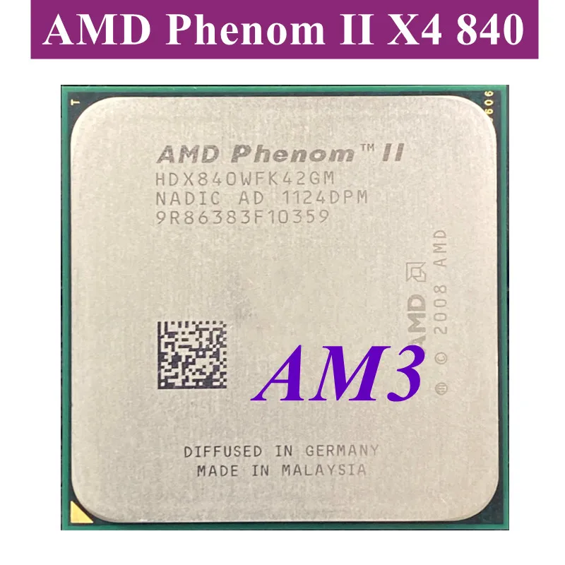 AMD Phenom II X4 840-Процессор четырехъядерный ЦПУ микропроцессор для центрального