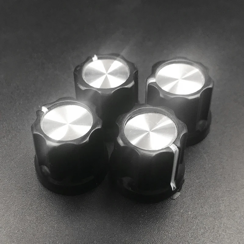 30 шт пластиковая алюминиевая электрическая бас-гитары потенциометр колпачки для